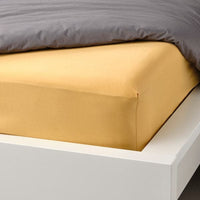 NATTJASMIN - Fitted sheet, yellow, 90x200 cm - best price from Maltashopper.com 40543439