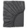 NATTJASMIN - Fitted sheet, dark grey , 140x200 cm