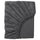 NATTJASMIN Sheet with corners - dark gray 180x200 cm
