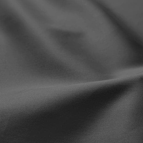 NATTJASMIN Sheet with corners - dark gray 180x200 cm - best price from Maltashopper.com 10442677