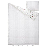 NATTSLÄNDA duvet cover and pillowcase, floral pattern multicolour, 150x200/50x80 cm