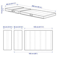 NATTSMYG Mattress foam extendable bed 80x200 cm , 80x200 cm - Premium Beds & Accessories from Ikea - Just €175.99! Shop now at Maltashopper.com