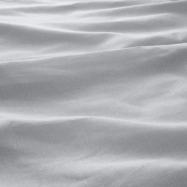 NATTSVÄRMARE - Duvet cover and pillowcase, light grey, 150x200/50x80 cm - best price from Maltashopper.com 60529343