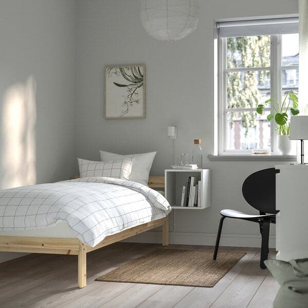 Ikea NEIDEN Bed frame, pine / Lindbåden, 90x200 cm