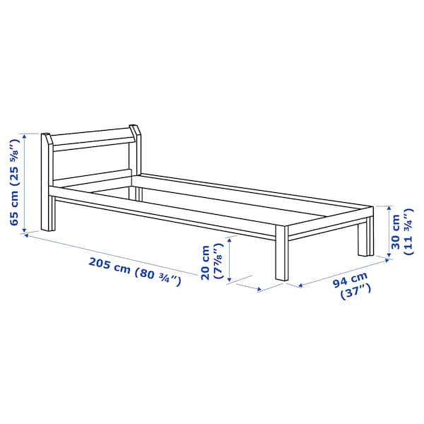 Ikea NEIDEN Bed structure - pine/Luröy 90x200 cm , 90x200 cm