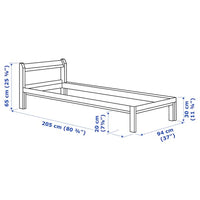 NEIDEN Bed structure - pine 90x200 cm , 90x200 cm - best price from Maltashopper.com 40395245