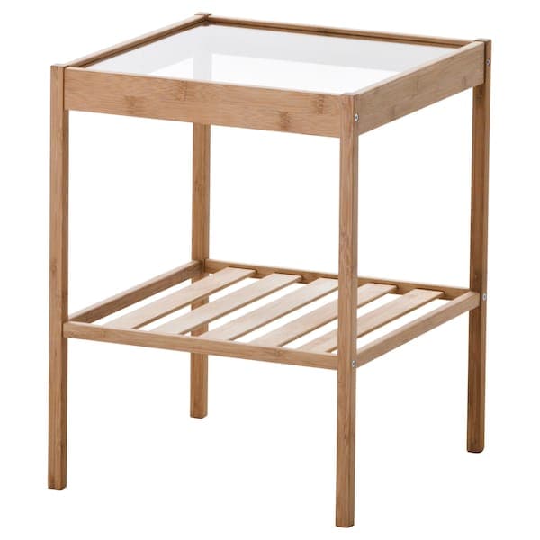 NESNA - Bedside table, bamboo, 36x35 cm , 36x35 cm - best price from Maltashopper.com 70215525