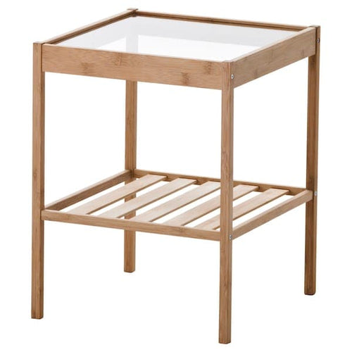 NESNA - Bedside table, bamboo, 36x35 cm , 36x35 cm