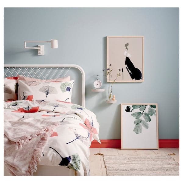 Ikea NESTTUN Bed structure - white/Leirsund 140x200 cm , 140x200 cm