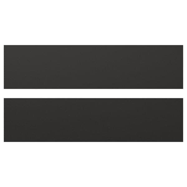 NICKEBO - Drawer front, matt anthracite, 40x10 cm - best price from Maltashopper.com 00537727