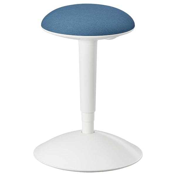 NILSERIK - Stool, white/Vissle blue ,