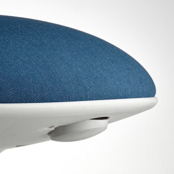 NILSERIK - Stool, white/Vissle blue , - best price from Maltashopper.com 70540646
