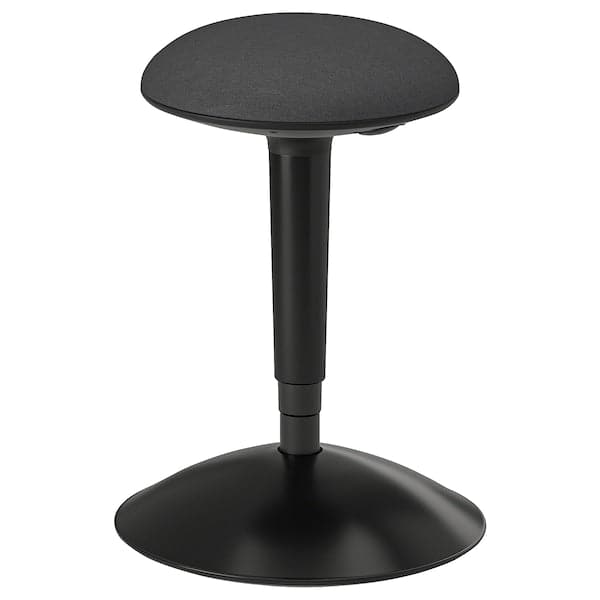 NILSERIK Stool - black/Dark grey Vissle