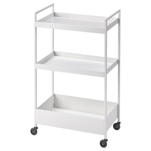 NISSAFORS trolley, white, 50.5x30x83 cm