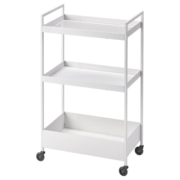 NISSAFORS - Trolley, white, 50.5x30x83 cm