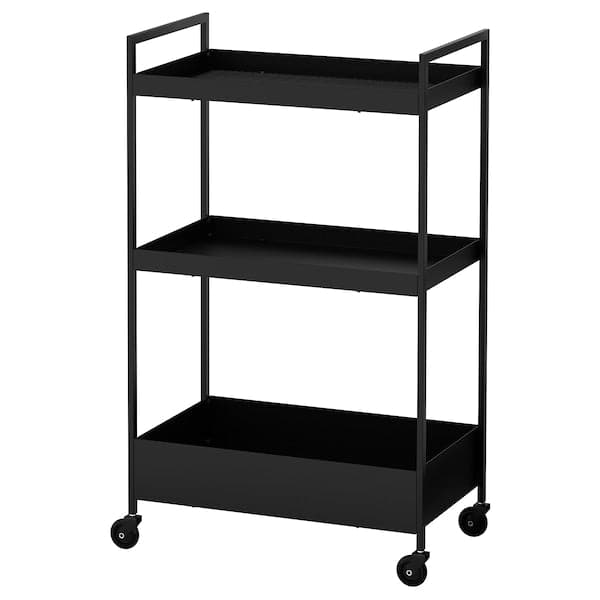 NISSAFORS - Trolley, black, 50.5x30x83 cm