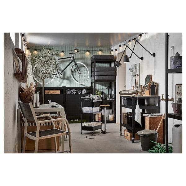 NISSAFORS - Trolley, black, 50.5x30x83 cm - best price from Maltashopper.com 20399777