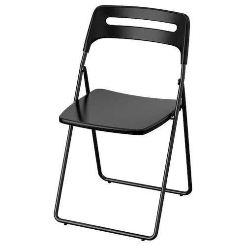 NISSE - Folding chair, black