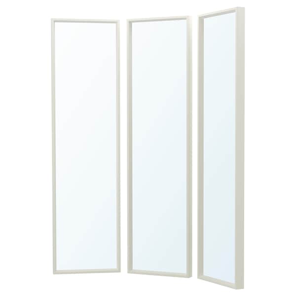 NISSEDAL - Mirror combination, white, 130x150 cm - best price from Maltashopper.com 59275304