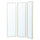 NISSEDAL - Mirror combination, white, 130x150 cm