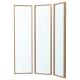 NISSEDAL mirror combination, white stained oak effect, 130x150 cm