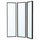 NISSEDAL - Mirror combination, black, 130x150 cm