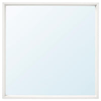 NISSEDAL - Mirror, white, 65x65 cm - best price from Maltashopper.com 20320312
