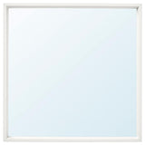 NISSEDAL mirror, white, 65x65 cm