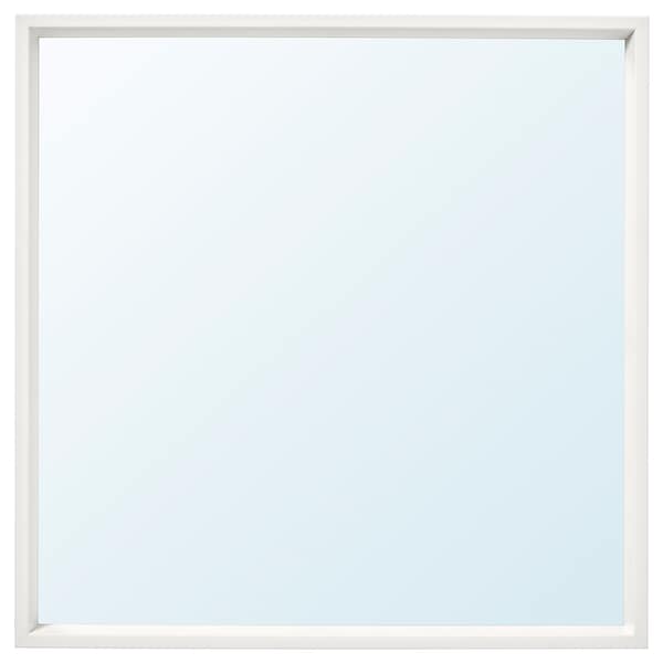 NISSEDAL - Mirror, white, 65x65 cm - best price from Maltashopper.com 20320312