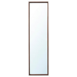 NISSEDAL mirror, walnut effect, 40x150 cm