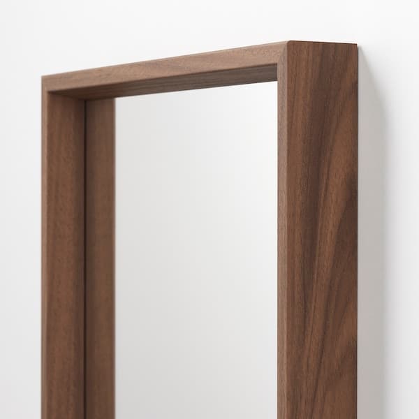 NISSEDAL Mirror, walnut effect, 40x150 cm - best price from Maltashopper.com 40485585