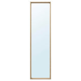 NISSEDAL mirror, white stained oak effect, 40x150 cm