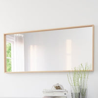 NISSEDAL - Mirror, white stained oak effect, 65x150 cm - best price from Maltashopper.com 20390871