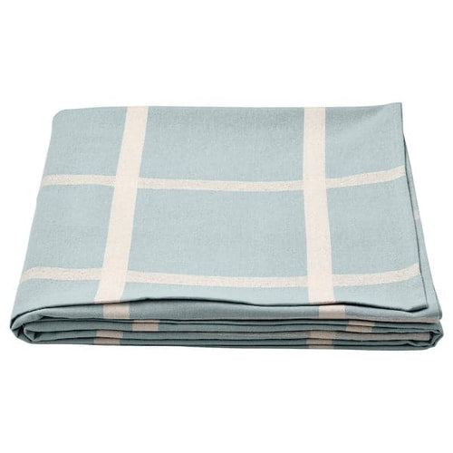 NISSÖGA tablecloth, blue, 145x240 cm