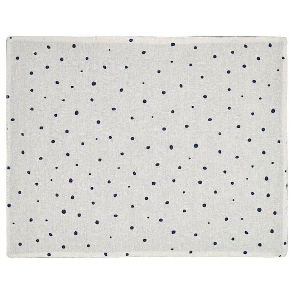 NISSÖGA - Place mat, white/dark blue, 45x35 cm - best price from Maltashopper.com 10555056