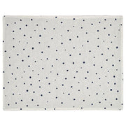 Ikea NISSÖGA - Place mat, white/dark blue, 45x35 cm