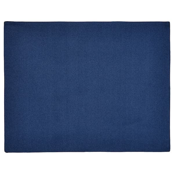 Ikea NISSÖGA - Place mat, white/dark blue, 45x35 cm