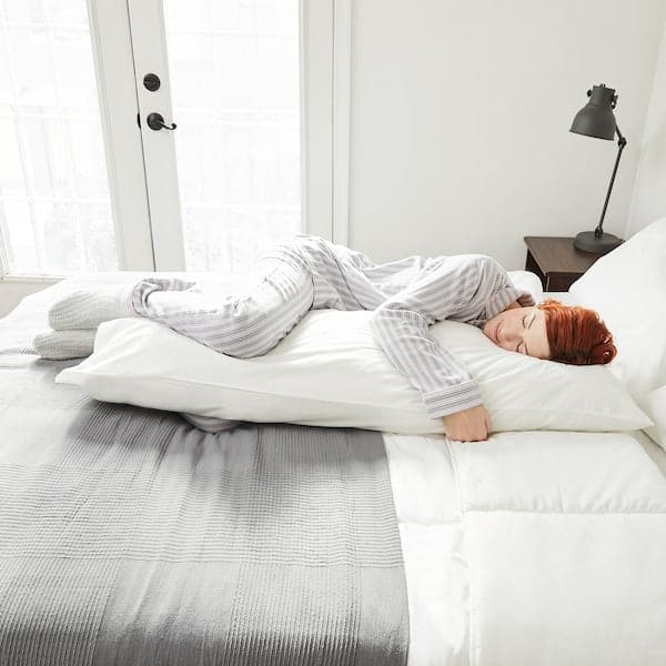 NONNEA - Body Pillowcase, white, 40x140 cm - best price from Maltashopper.com 40539630