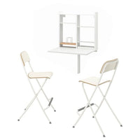 NORBERG / FRANKLIN - Table and 2 chairs, white/white - best price from Maltashopper.com 69481695
