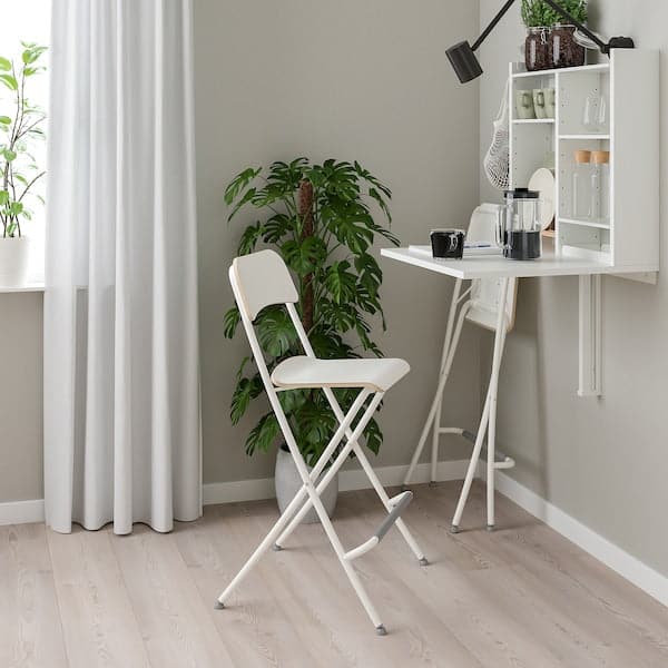 NORBERG / FRANKLIN - Table and 2 chairs, white/white