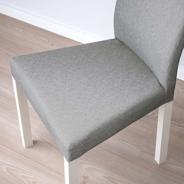 NORBERG / KÄTTIL Table and 2 chairs - white/Knisa light grey 74 cm , 74 cm - best price from Maltashopper.com 59428769