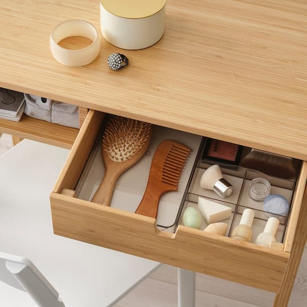 Ikea NORDKISA - Dressing table, bamboo, 76x47 cm