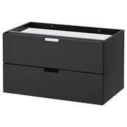 Ikea NORDLI - Modular chest of 2 drawers, anthracite, 80x45 cm