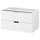 NORDLI modular chest of 2 drawers, white, 80x45 cm