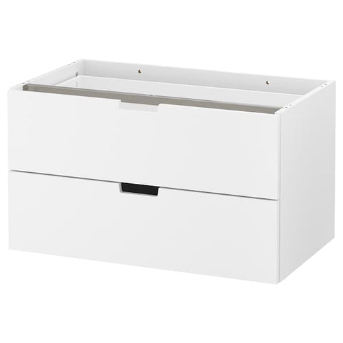 NORDLI - Modular chest of 2 drawers, white, 80x45 cm