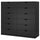 NORDLI - Chest of 12 drawers, anthracite, 160x145 cm