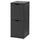 NORDLI - Chest of 2 drawers, anthracite, 40x99 cm