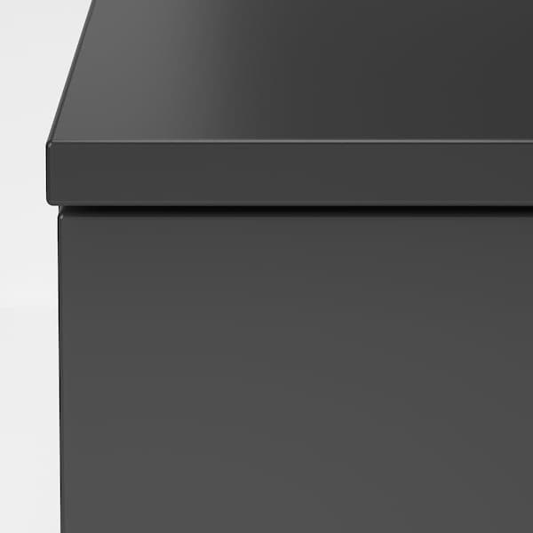 Ikea NORDLI - Chest of 2 drawers, anthracite, 40x99 cm