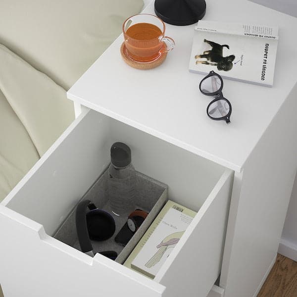 Ikea NORDLI - Chest of 2 drawers, white, 40x99 cm