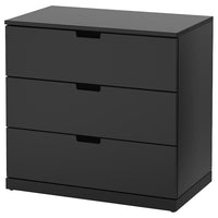 NORDLI - Chest of 3 drawers, anthracite, 80x76 cm - best price from Maltashopper.com 69211694
